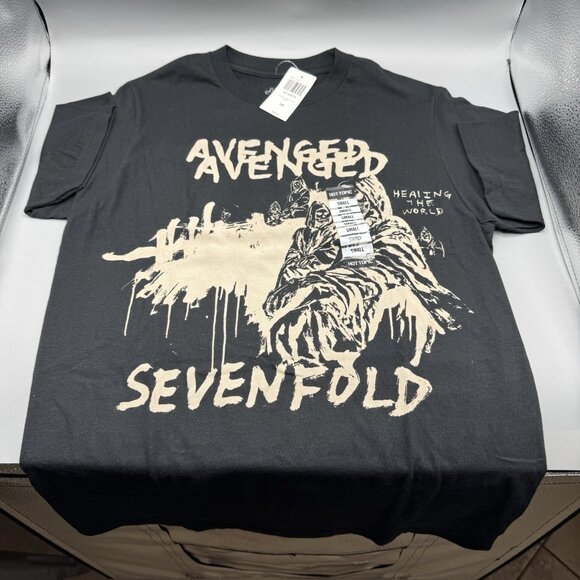 Avenged Sevenfold Life Is But A Dream Healing The World T-Shirt 2-Sided SMALL - Picture 1 of 6